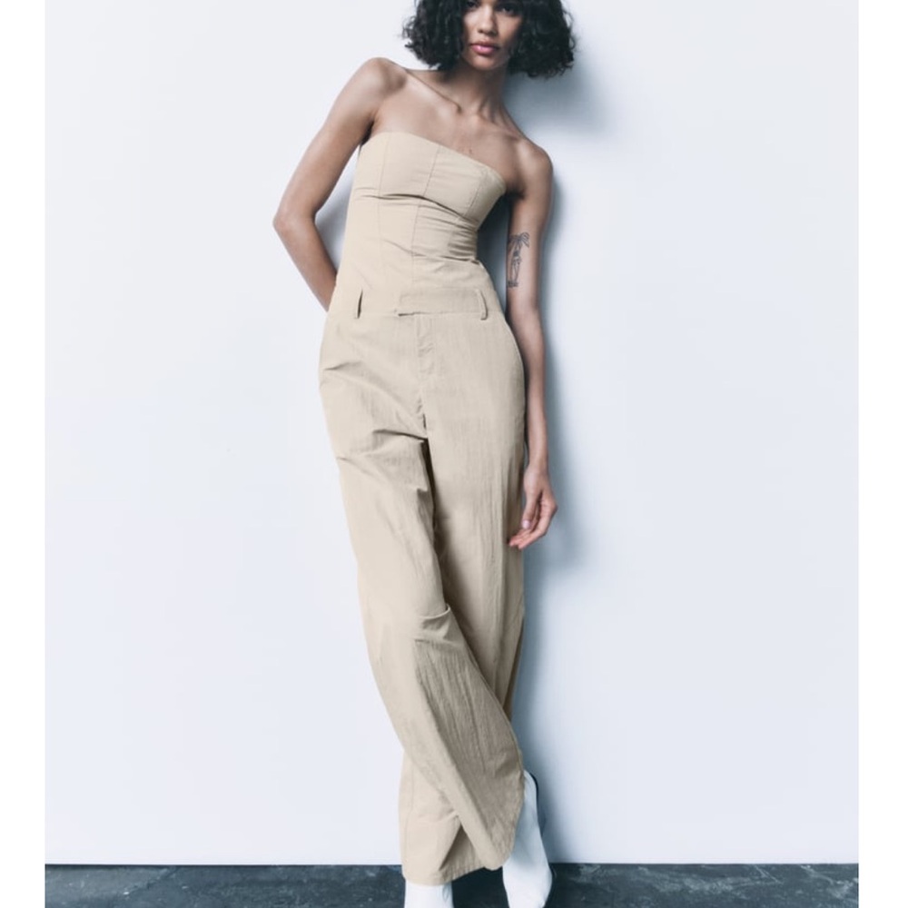 Strapless Nylon Jumpsuit